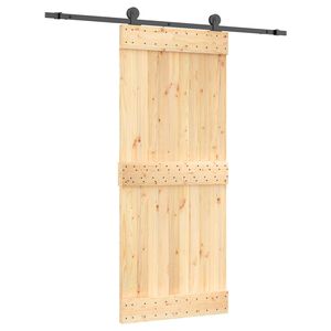 vidaXL Skyved&oslash;r 85 x 210 cm Massiv Furu Tre (Ubehandlet)