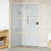 vidaXL Walk-in Dusjvegg Gull 140 x 195 cm herdet glass