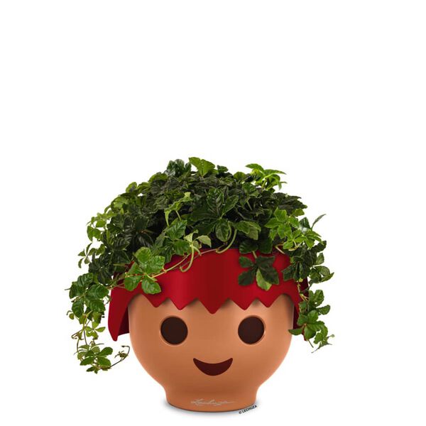 LECHUZA Blomsterkasse OJO ALL-IN-ONE ildr&oslash;d