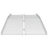 vidaXL Rampe for rullestol 270 kg s&oslash;lv 92 x 73 x 5 cm Aluminium