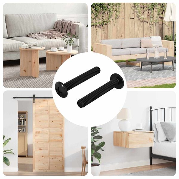 vidaXL Skrue 2 pcs s&oslash;lv 5 x 30 mm Jern