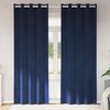 vidaXL Blendingsgardiner 2 pcs Mørkeblå 140 x 260 cm Fløyel