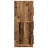 vidaXL Vaskeromskap med lagring med d&oslash;r Gammelt tre Konstruert tre
