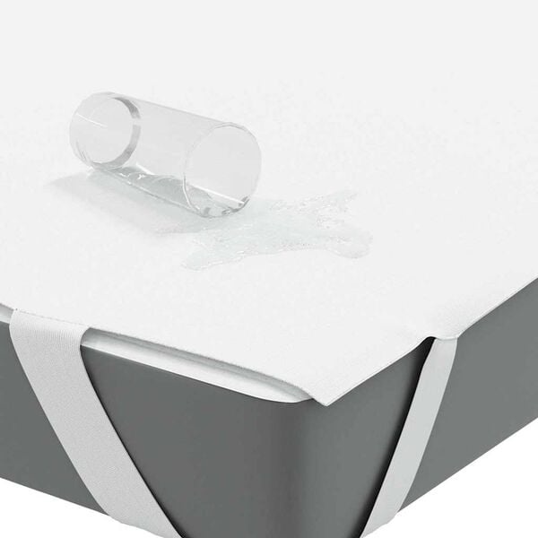 vidaXL Madrassbeskytter hvit 160x220 cm vanntett