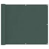 vidaXL Balkong Skjerm M&oslash;rkegr&oslash;nn 100 x 800 cm Oxford Stoff