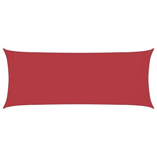 vidaXL Solseil 160 g/m&sup2; r&oslash;d 2x4,5 m HDPE