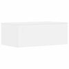 vidaXL Veggmontert skrivebord Hvit 80 x 45 x 30 cm Konstruert tre