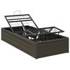 vidaXL Elektrisk Justerbar Seng Ramme Gr&aring; 190 x 100 x 33,5 cm St&aring;l
