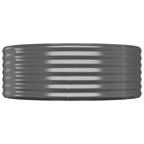 vidaXL Høybed galvanisert stål 544x100x36 cm antrasitt