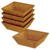 vidaXL Hageblomsterpotte 5 pcs Rusten 50 x 50 x 15 cm Cortenst&aring;l