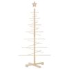 vidaXL Juletre av tre til pynt 125 cm heltre furu