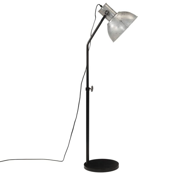 vidaXL Gulvlampe 25 W vintage s&oslash;lv 30x30x90-150 cm E27