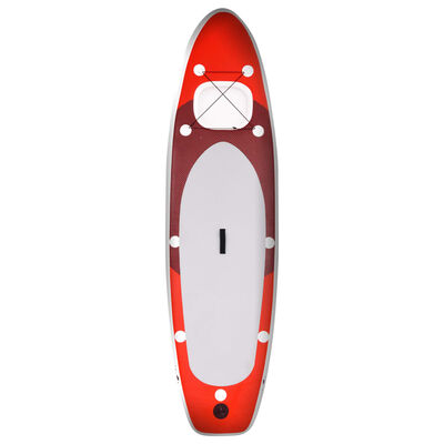 vidaXL Oppblåsbart padlebrettsett rød 300x76x10 cm