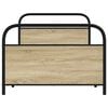 vidaXL Sengeramme uten madrass sonoma eik 90x200 cm konstruert tre