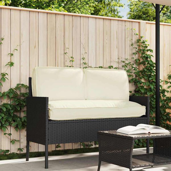 vidaXL Pallet Pute Sett 3 pcs Krem 120 x 60 x 12 cm Oxford-stoff