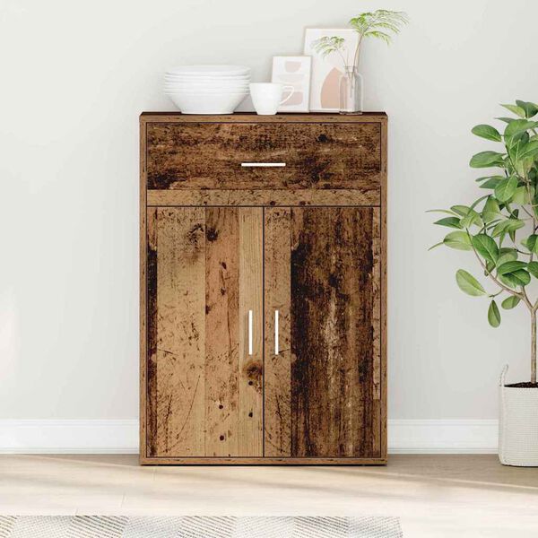 vidaXL Serviesskap Gammelt tre 60 x 30 x 84 cm Konstruert tre