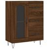 vidaXL Highboard brun eik 69,5x34x180 cm konstruert tre