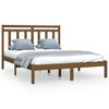 vidaXL Sengeramme honningbrun heltre 160x200 cm