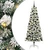 vidaXL Kunstig sammensatt juletre 300 LED-lys Gr&oslash;nn og hvit 240 cm
