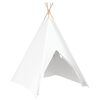 vidaXL Teepee Telt Hvit 120 x 120 x 150 cm Stoff og Plast