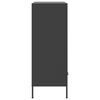 vidaXL Highboard svart 68x39x101,5 cm stål