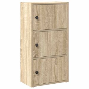 vidaXL Bokhylle sonoma eik 40x24x77 cm konstruert tre
