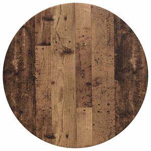 vidaXL Bordplate Gammelt tre &Oslash; 70 x 1,5 cm Konstruert tre
