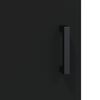 vidaXL Highboard svart 34,5x34x180 cm konstruert tre