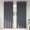 vidaXL Blendingsgardiner 2 pcs Lysegr&aring; 140 x 260 cm Fl&oslash;yel