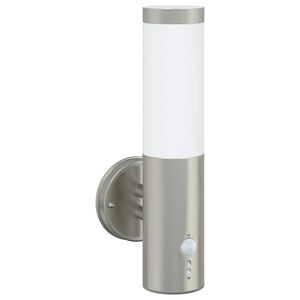 vidaXL Utevegglampe S&oslash;lv 15 x 7,5 x 33 cm Rustfritt st&aring;l og plast