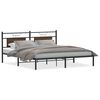 vidaXL Sengeramme uten madrass brun eik 183x203 cm konstruert tre