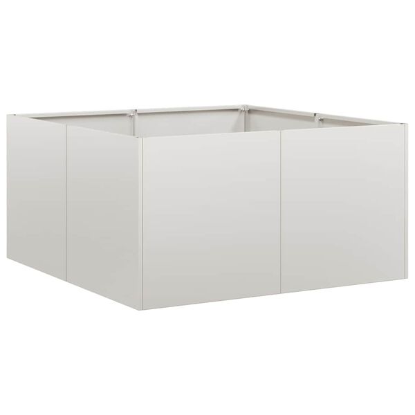 vidaXL Plantekasse 80x80x40 cm Rustfritt st&aring;l
