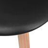 vidaXL Spisestoler 2 stk plast svart