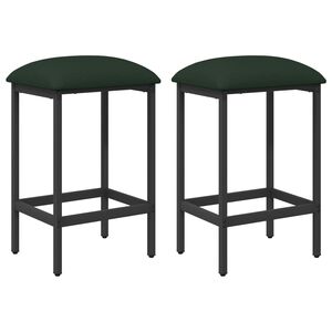 vidaXL Barstol 2 stk. M&oslash;rkegr&oslash;nn 40 x 32 x 64 cm Konstruert tre