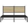 vidaXL Sengeramme i metall uten madrass sonoma eik 137x190 cm