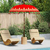 vidaXL Balinesisk Parasol Rød 185 x 185 x 260 cm