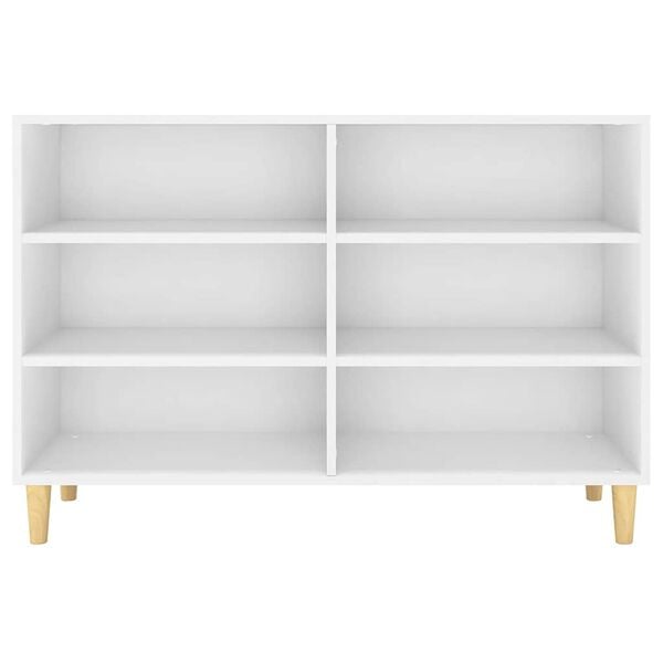 vidaXL Skjenk hvit 103,5x35x70 cm konstruert tre