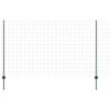vidaXL Euro gjerdet med stolpe 10 x 1,4 m PVC-belagt st&aring;l Gr&oslash;nn Mesh