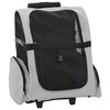 vidaXL Dyrevogn 3-i-1-design gr&aring; 48x32x(57-106) cm oxfordstoff