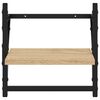 vidaXL Vegghyller med stenger 2 stk sonoma eik 30x25x30 cm