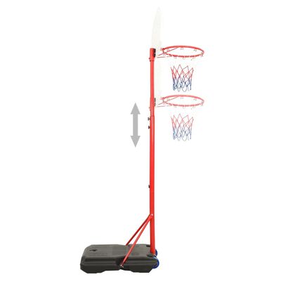 vidaXL Bærbart basketballkurvsett justerbart 200-236 cm