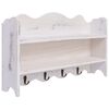 vidaXL Veggmontert garderobepanel hvit 50x10x30 cm tre