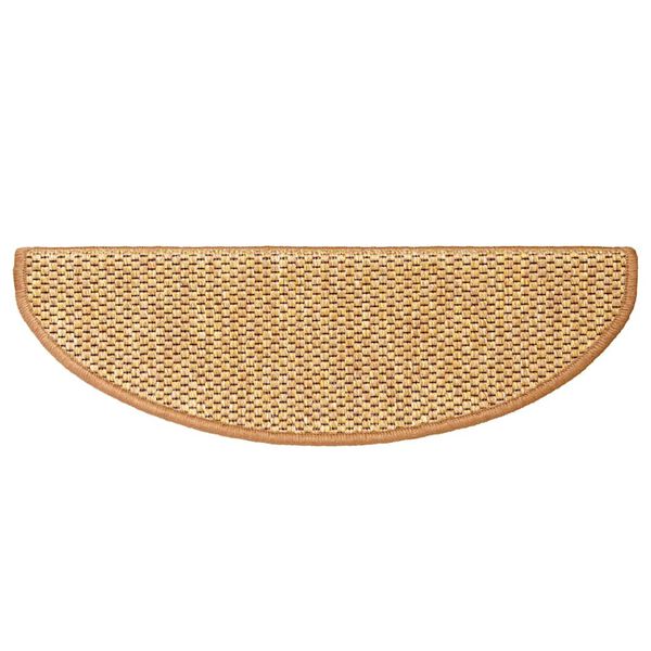 vidaXL Selvklebende trappematter sisal-utseende 15 stk 65x21x4 sisal