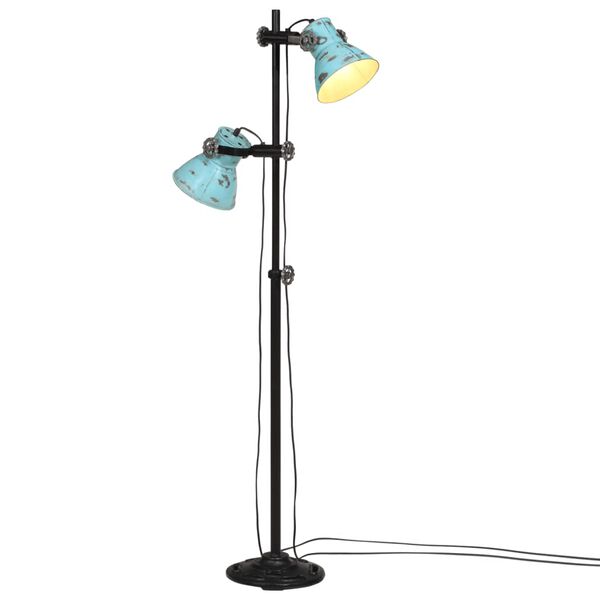 vidaXL Vegglampe 25 W denimbl&aring; 25x25x90/140 cm E27