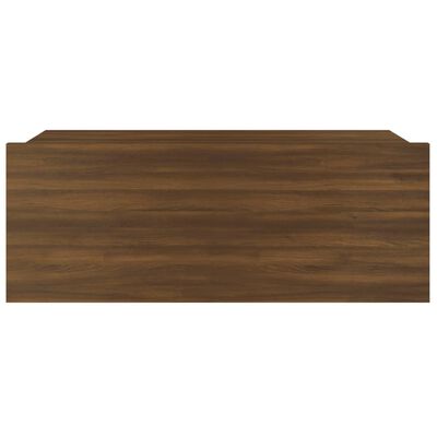 vidaXL Flytende nattbord brun eik 40x30x15 cm konstruert tre