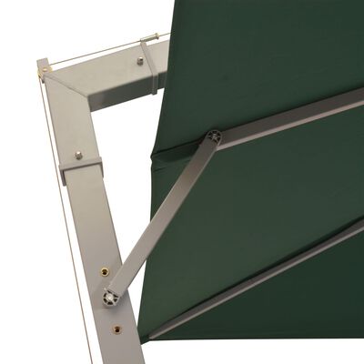vidaXL Hengeparasoll 300x300 cm grønn aluminiumstang