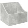 vidaXL LP-plateboks Betonggr&aring; 37 x 33 x 32 cm Konstruert tre