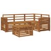 vidaXL Utend&oslash;rs sofa-sett 5 pcs Naturlig