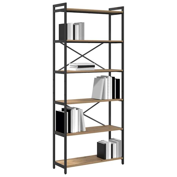 vidaXL Bokhylle Artisan Eik 40 x 30 x 85 cm Konstruert tre