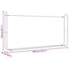 vidaXL Vedstativ med st&aring;ltr&aring;d 300x25x150 cm galvanisert st&aring;l